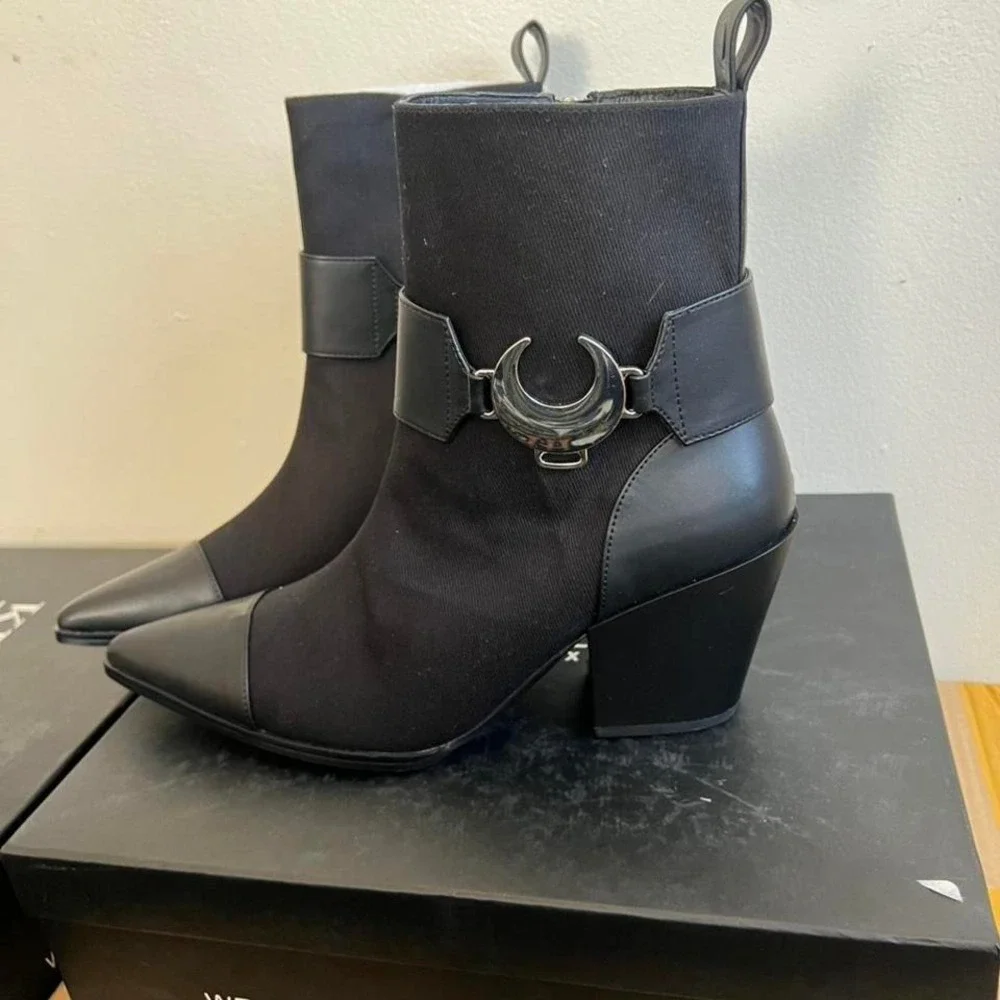 Killstar Luna Boots US size 8 brand new goth witchy booties - Picture 6 of 6